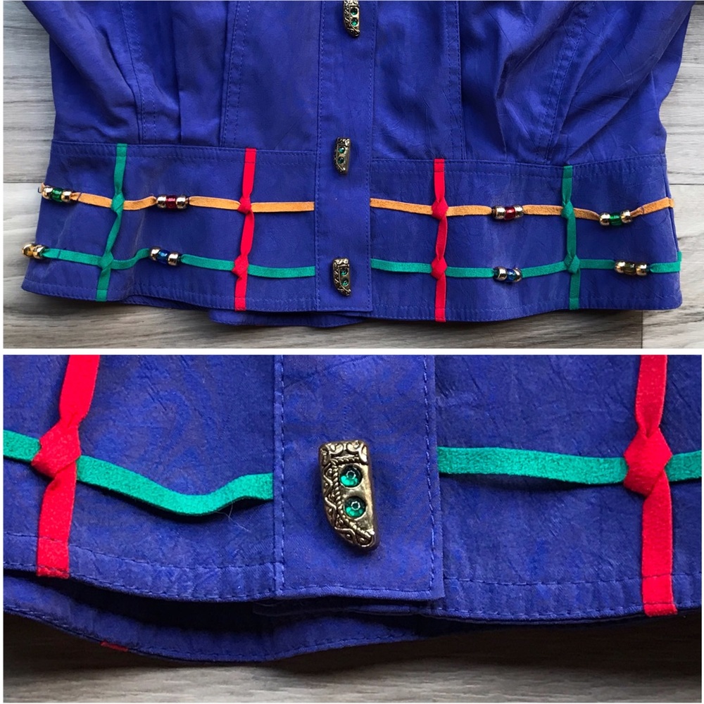 Vintage IIF 1980’s Embellished Oversized Jacket - Picture 4 of 9